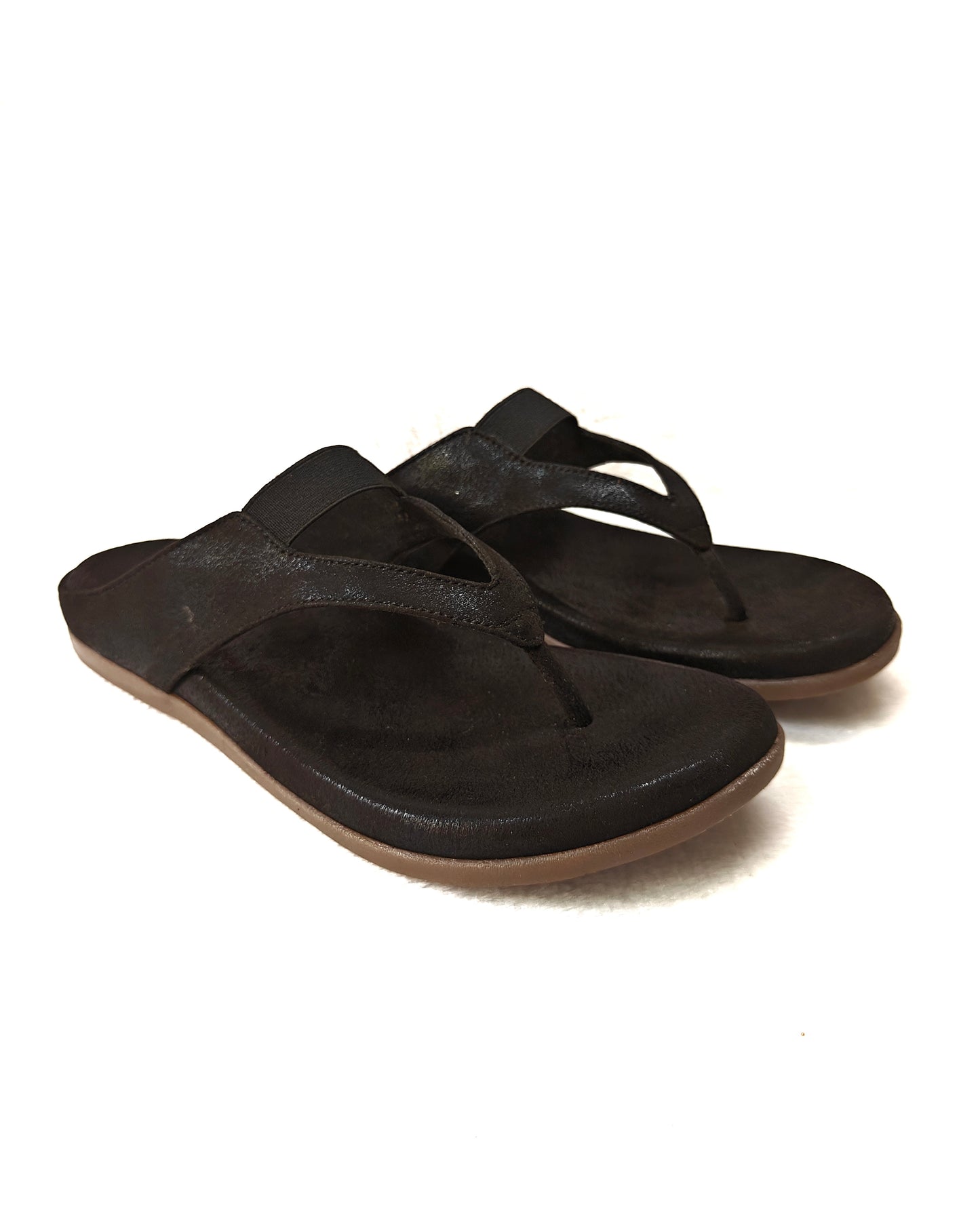 Page Comfort-Flex synthetic Leather Sandals Black.
