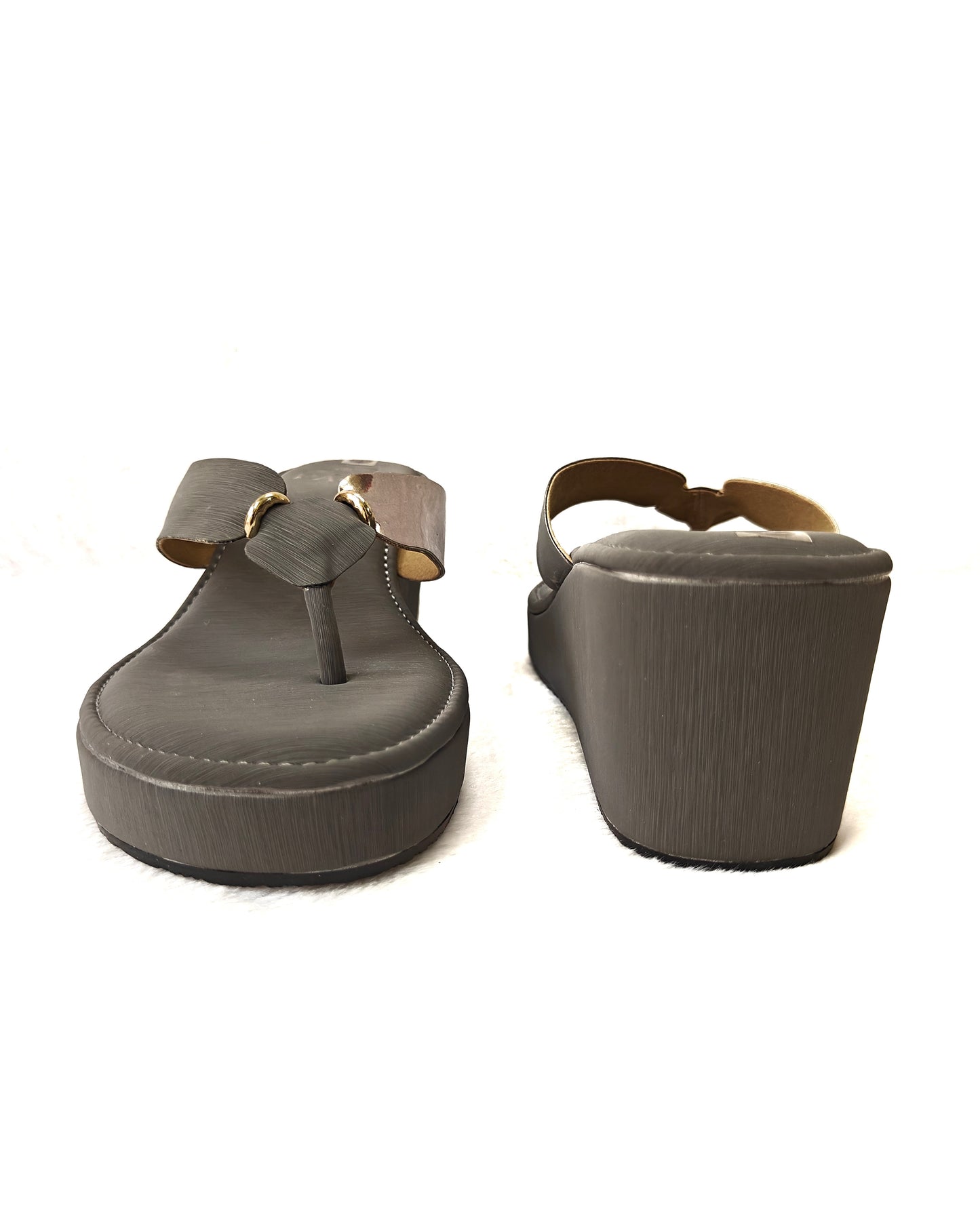 Page GraceLink Wedge Thongs Grey (401).
