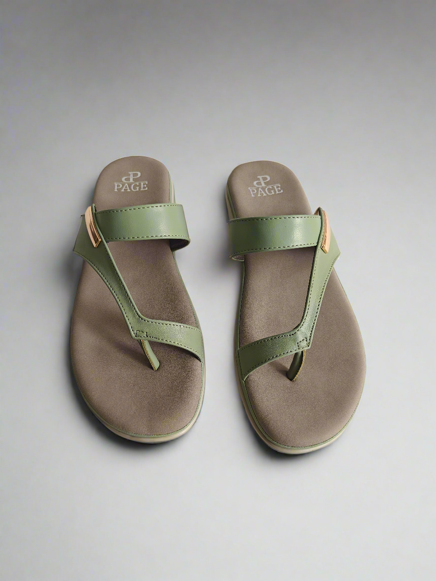PAGE Serene Glide Slides Green (1264-2).