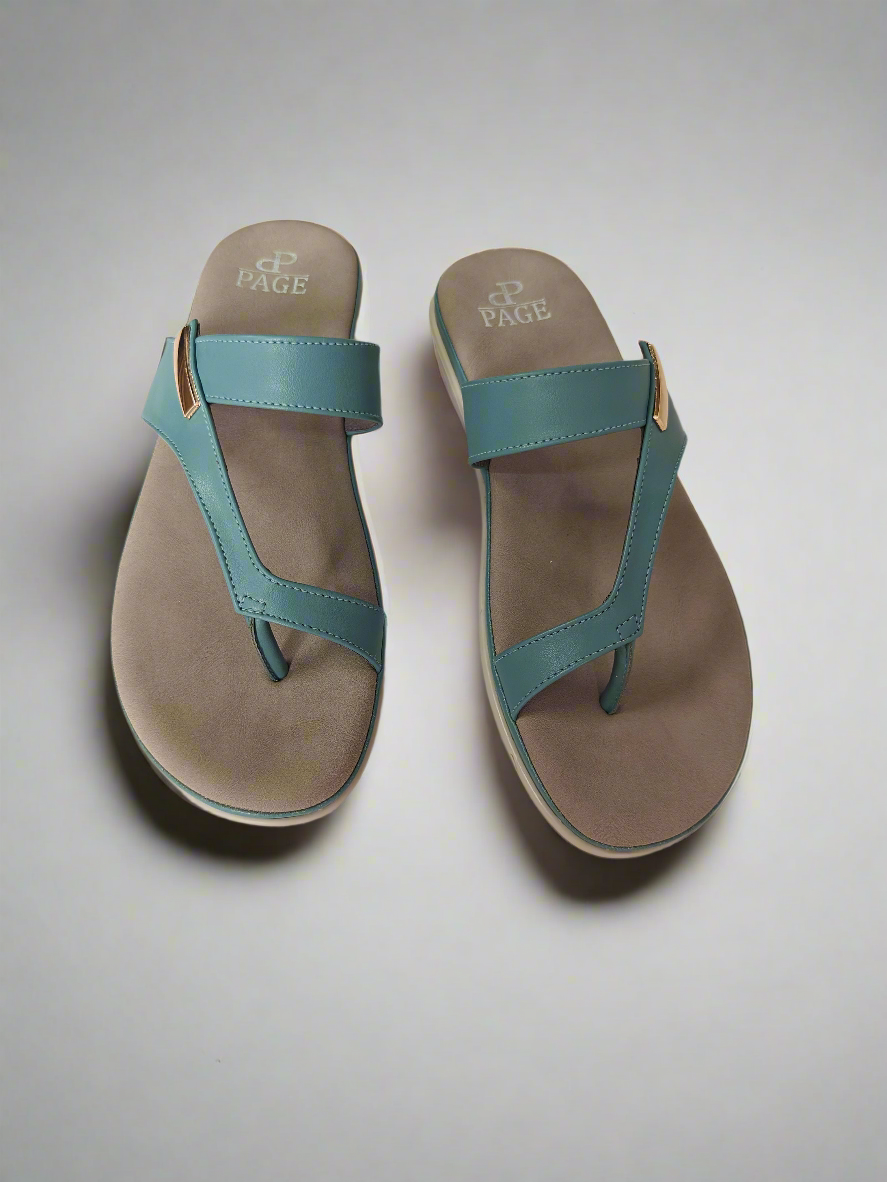 PAGE Serene Glide Slides Blue (1264-2).