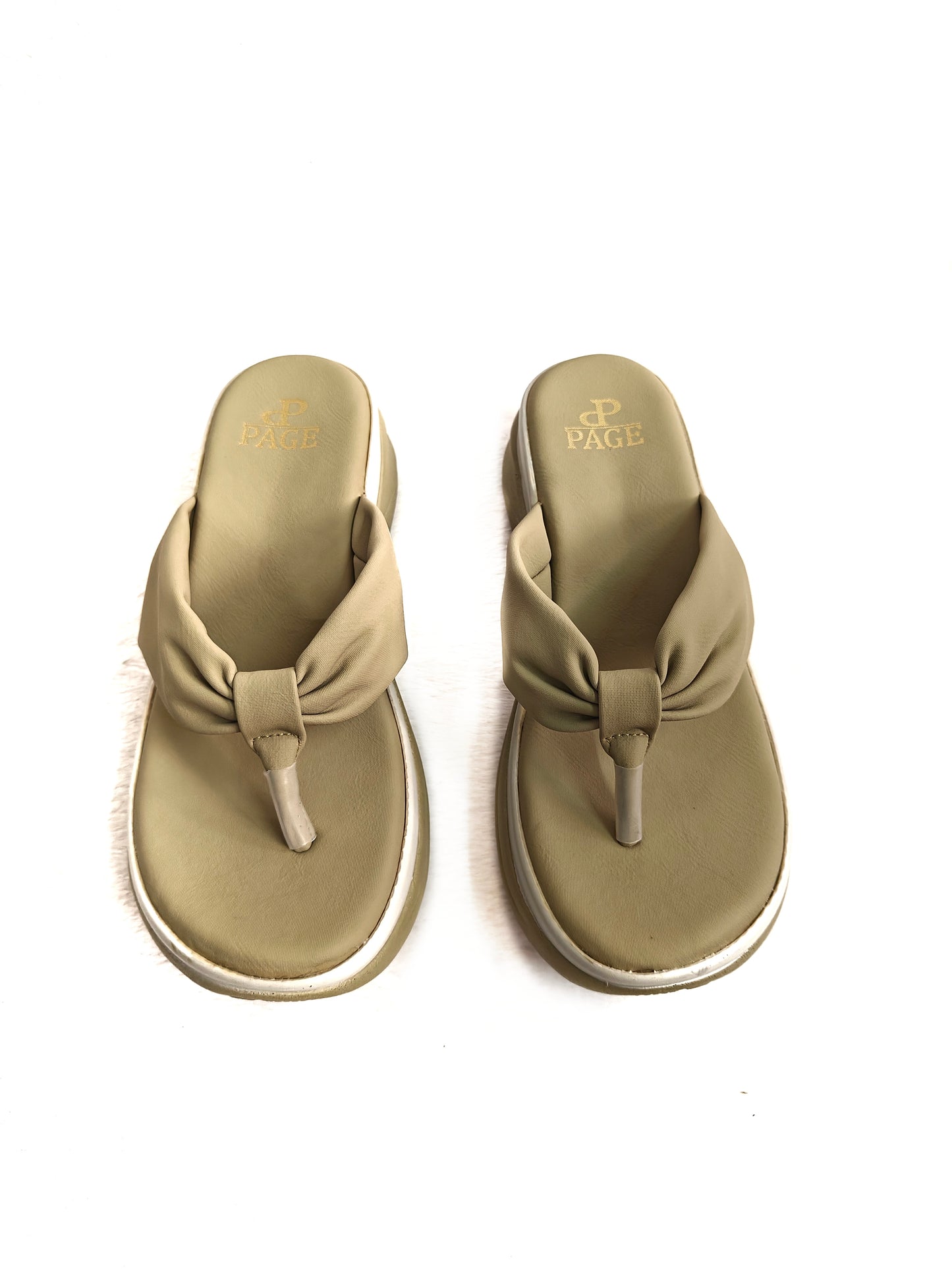Page SoftTwist Wedge Thongs Green (1338-2).