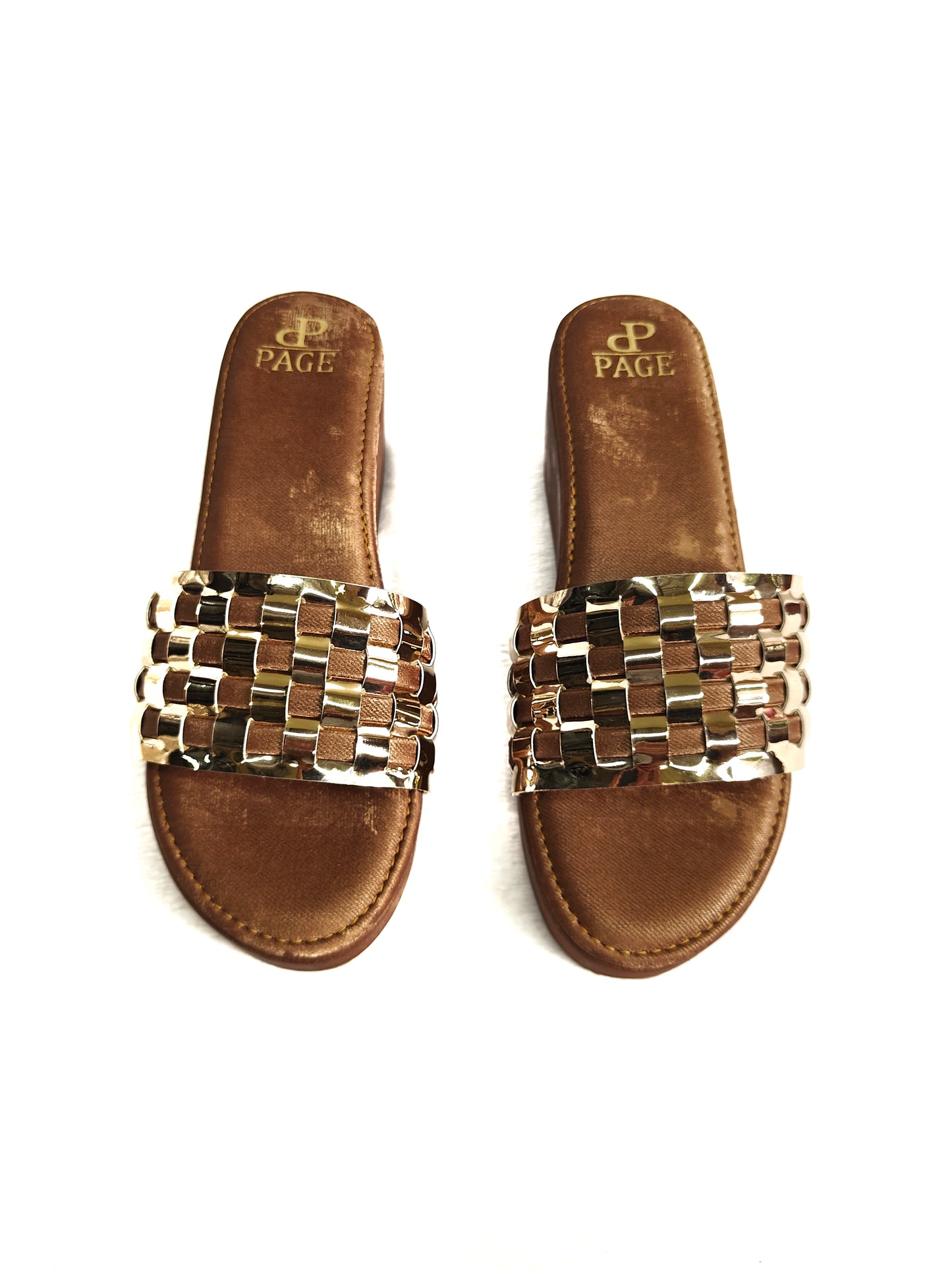Page Aurelia Crest Wedge Tan (1412-8).