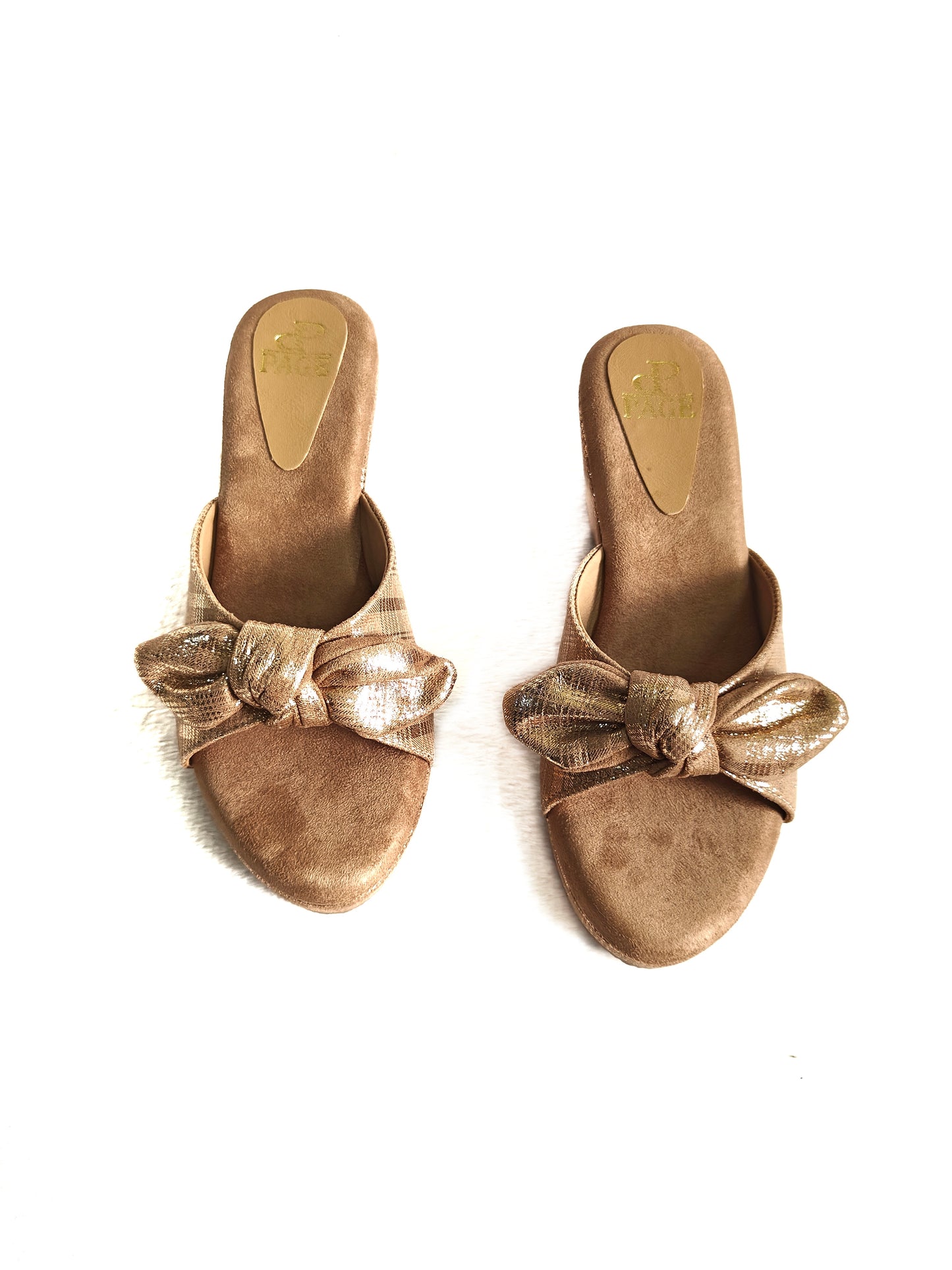Page Mocha Mirage Wedges Rose Gold (1403-5).