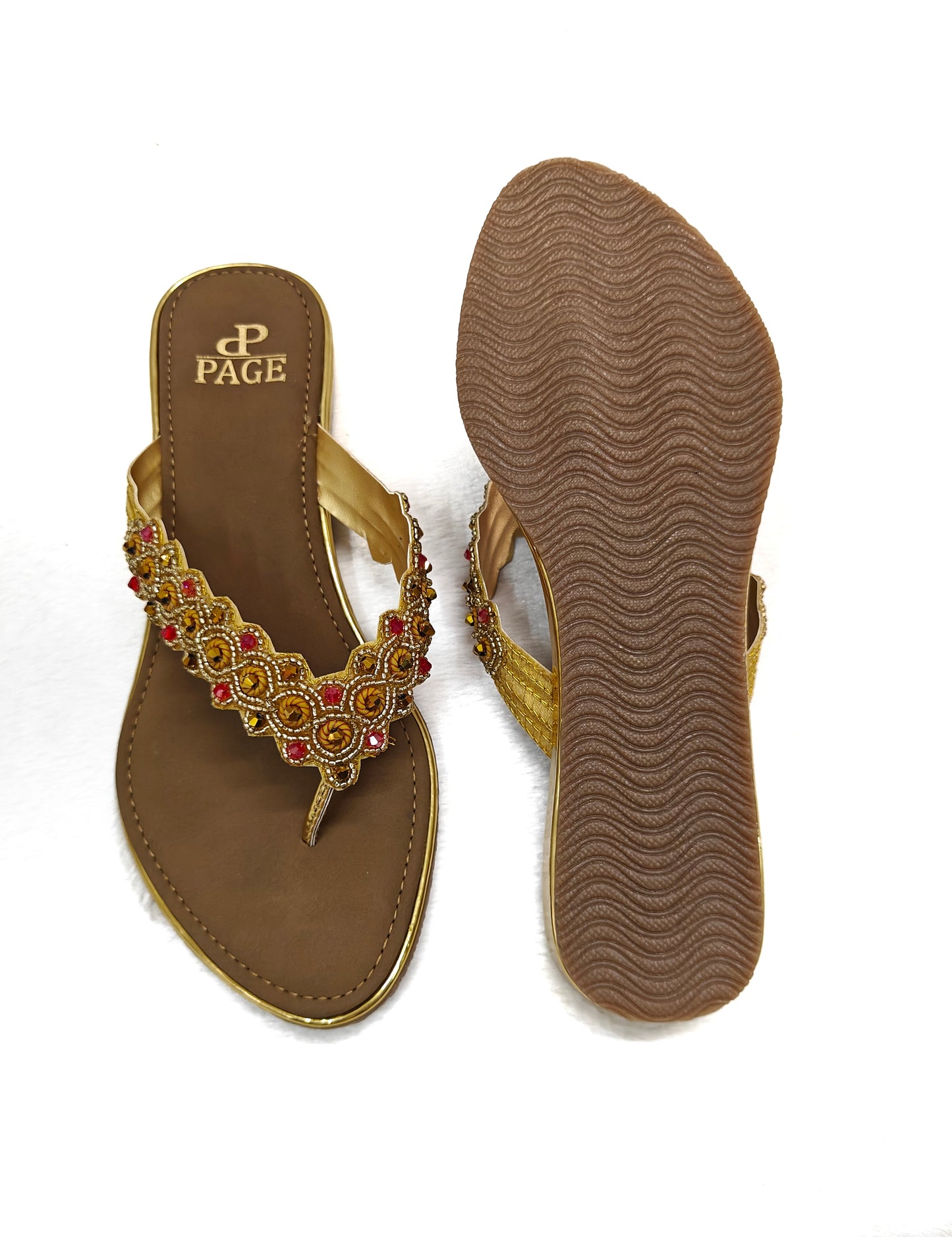Page EthnoCharm Embellished Flats Antique (1182).