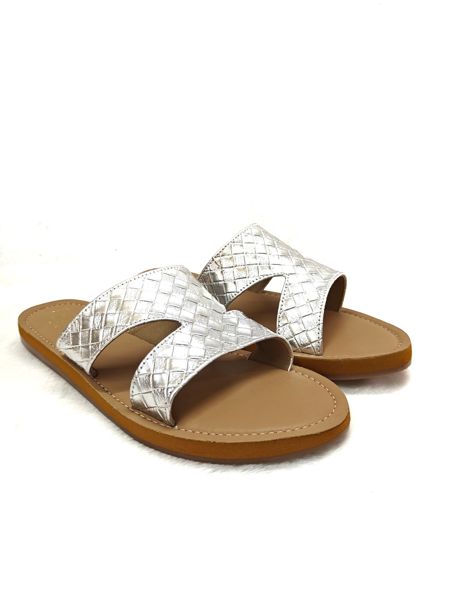 Page Silver Weave Slide (1237).