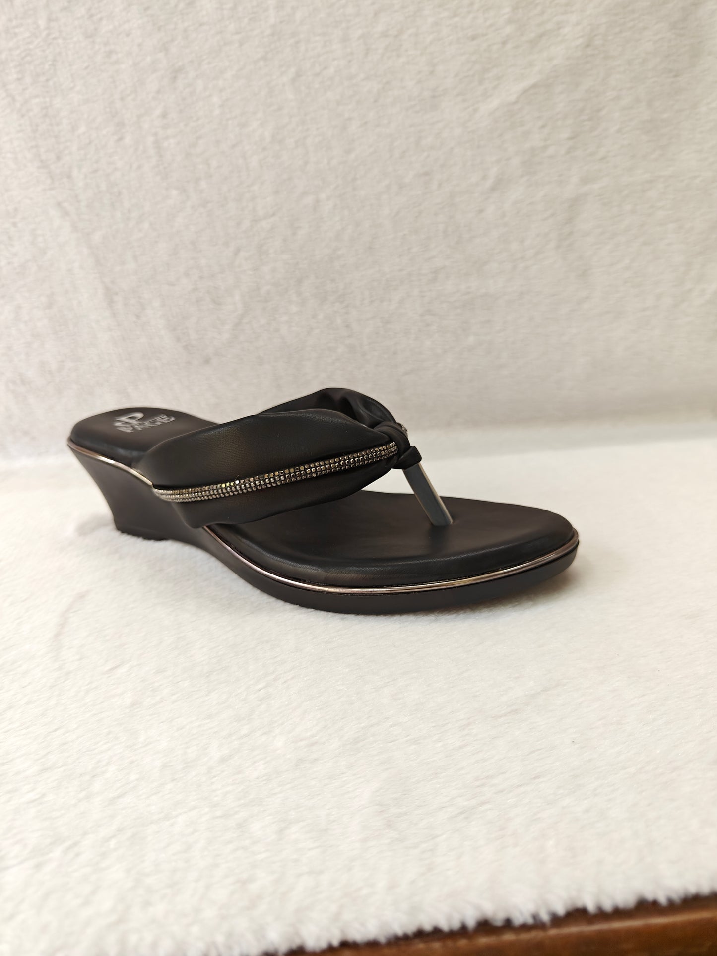 PAGE Elegant Black Women's Comfort Sandals (1152).