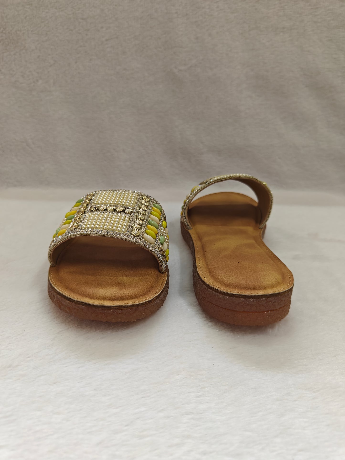 PAGE Crystal Bloom Slides Gold (1343-24).