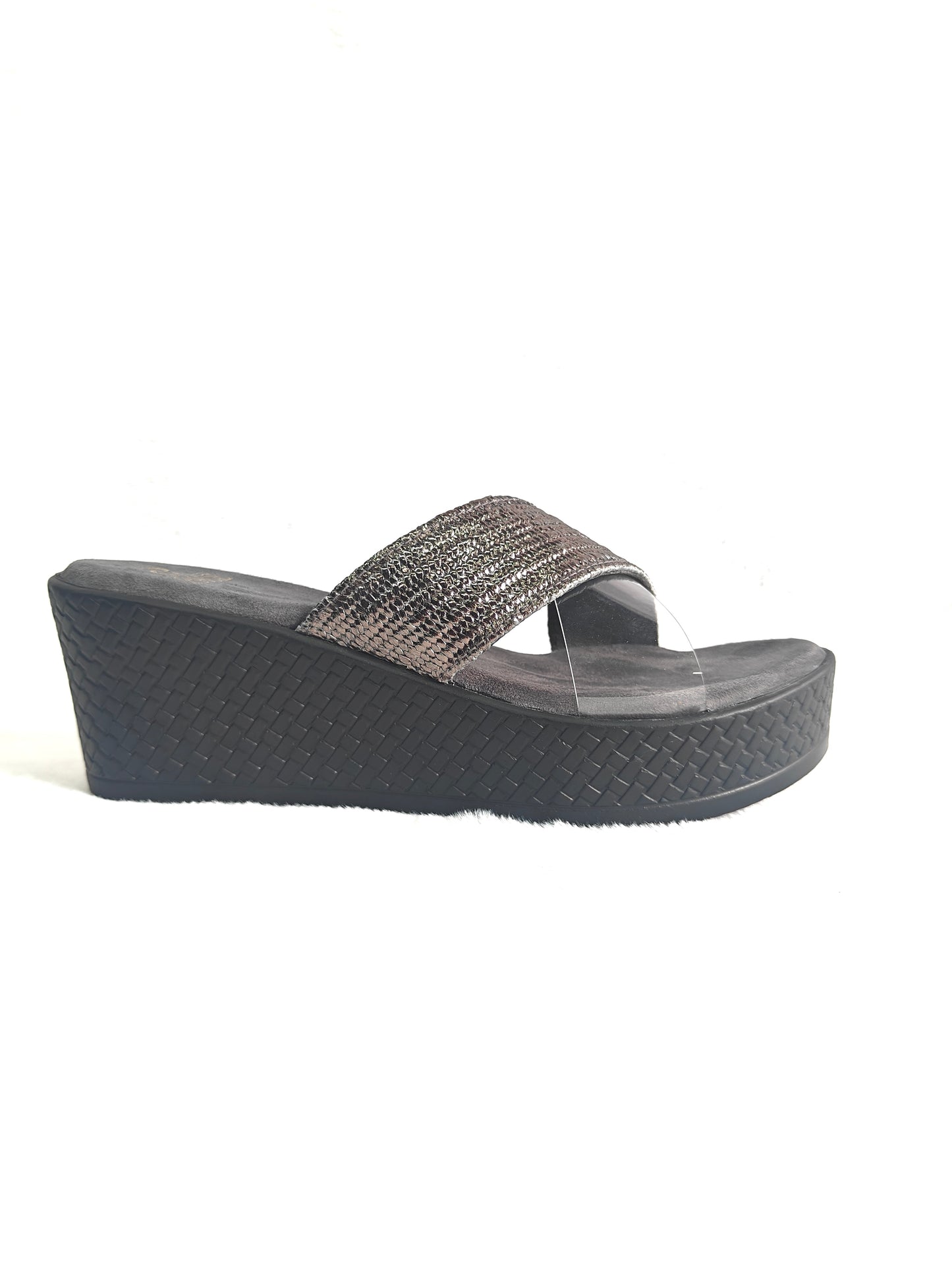 PAGE Obsidian Shine Wedges Gun Metal (1381-1).