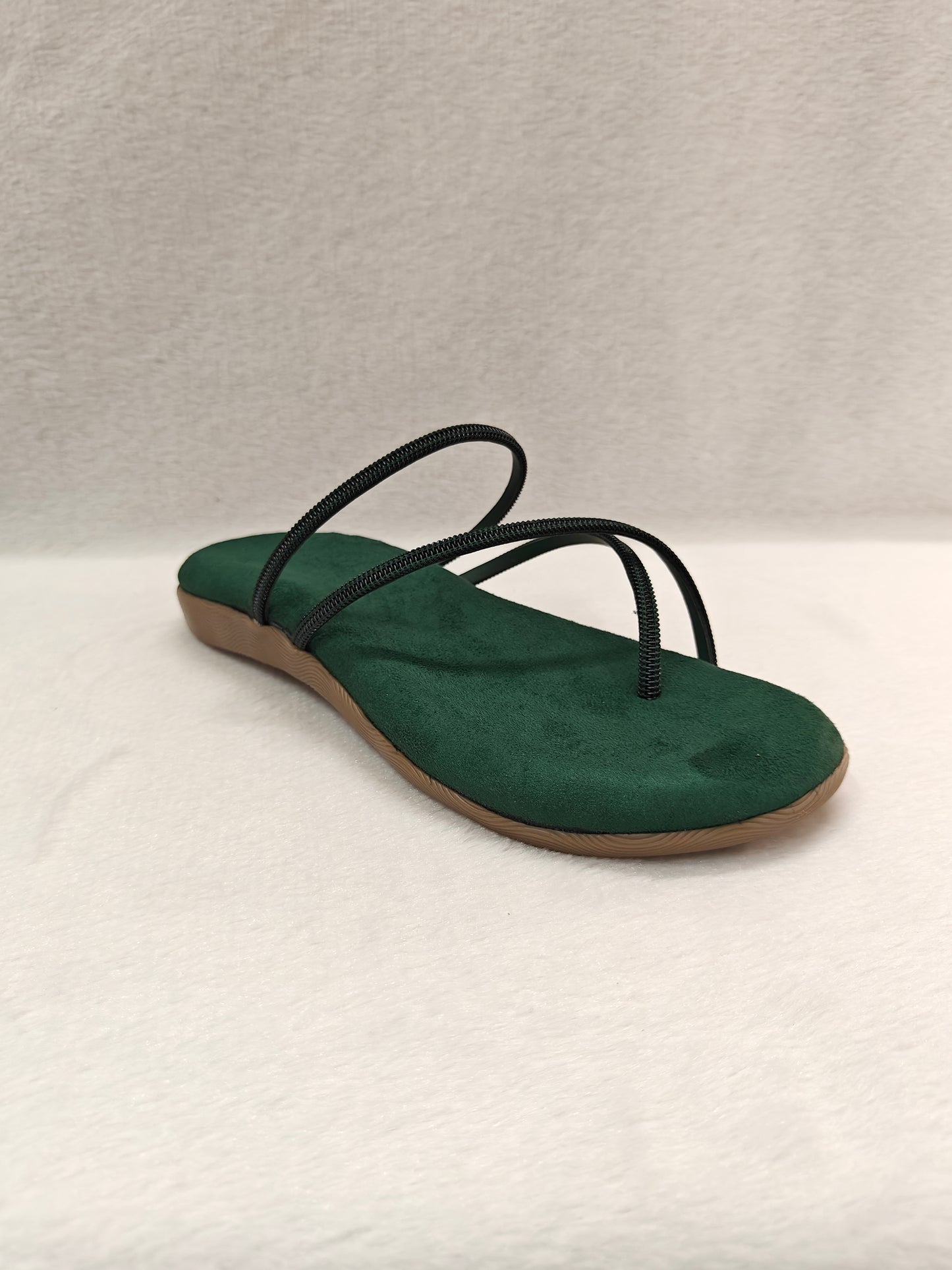 PAGE Serene Minimal Thong Flats Green.