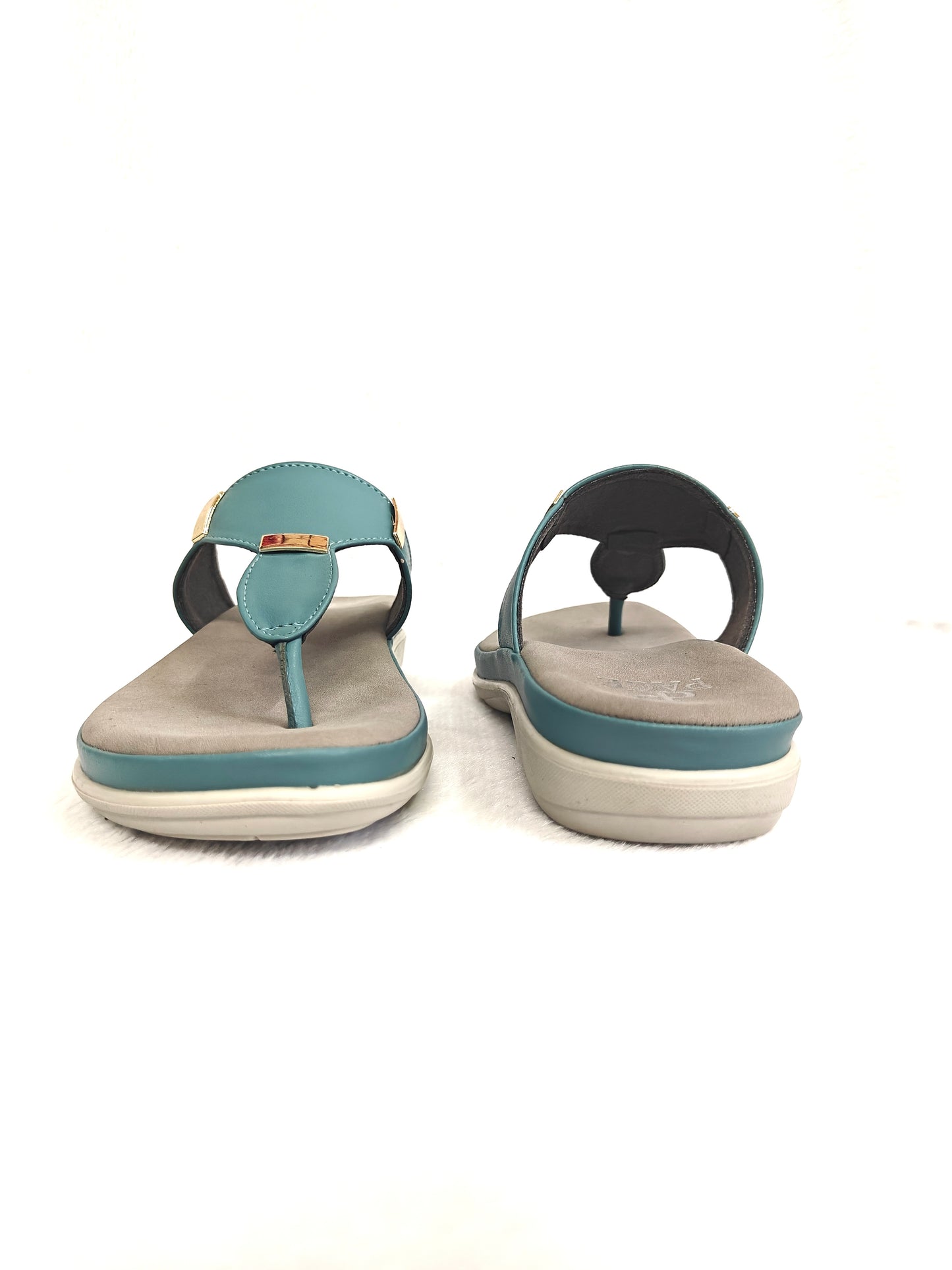 Page Luxe Comfort Toe-Block Sandals Blue (1246).