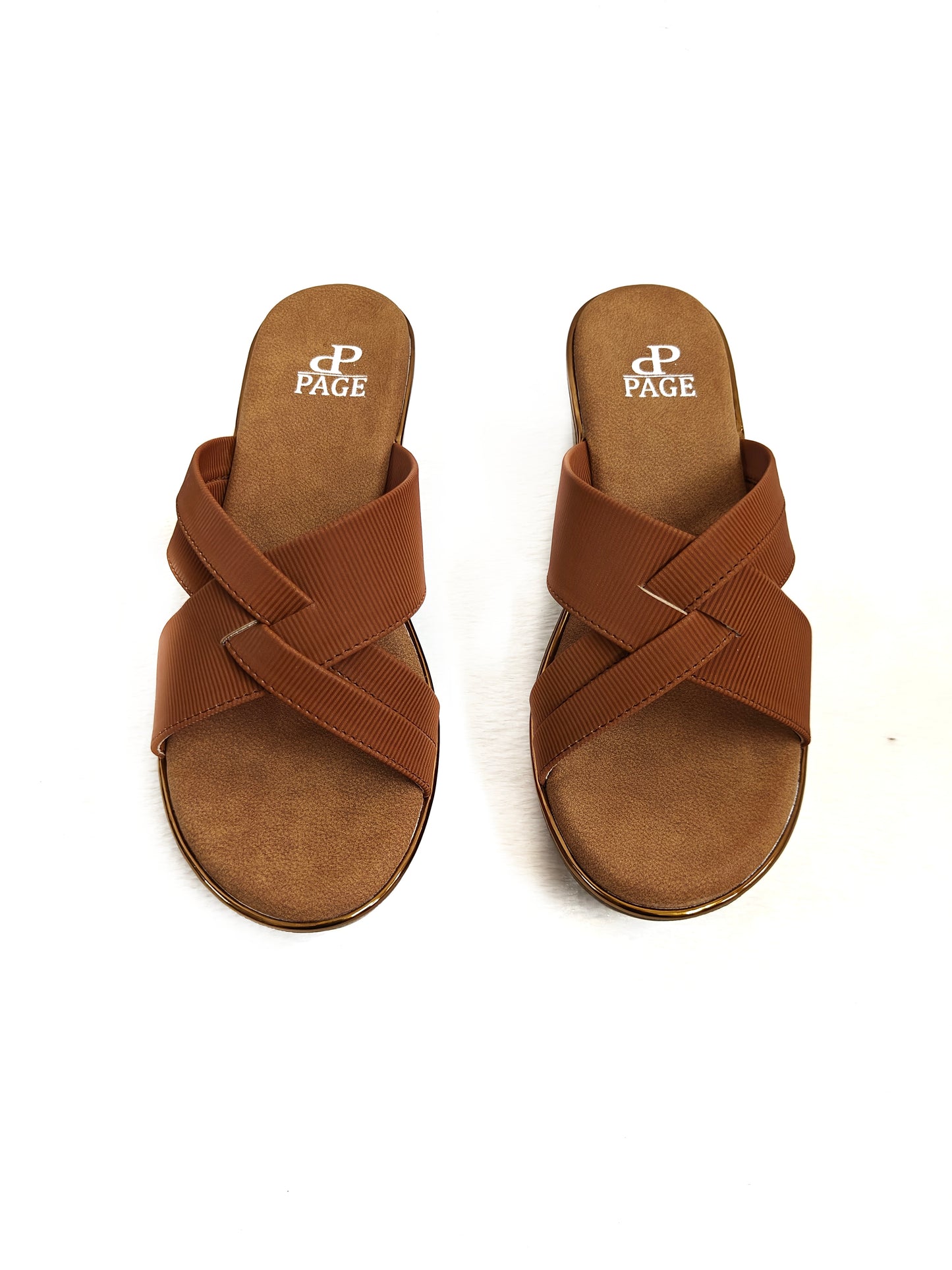 Page Luminara Wedge Tan (1392-6).