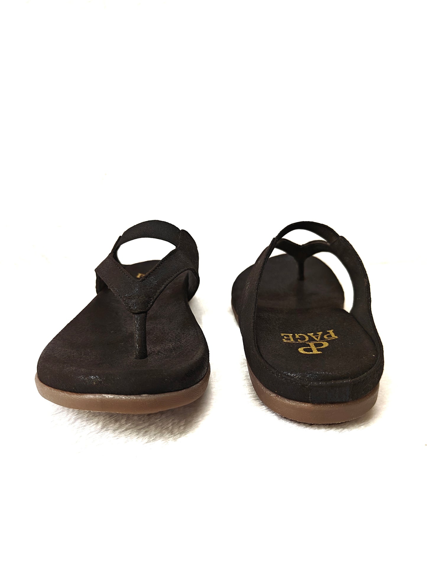 Page Comfort-Flex synthetic Leather Sandals Black.
