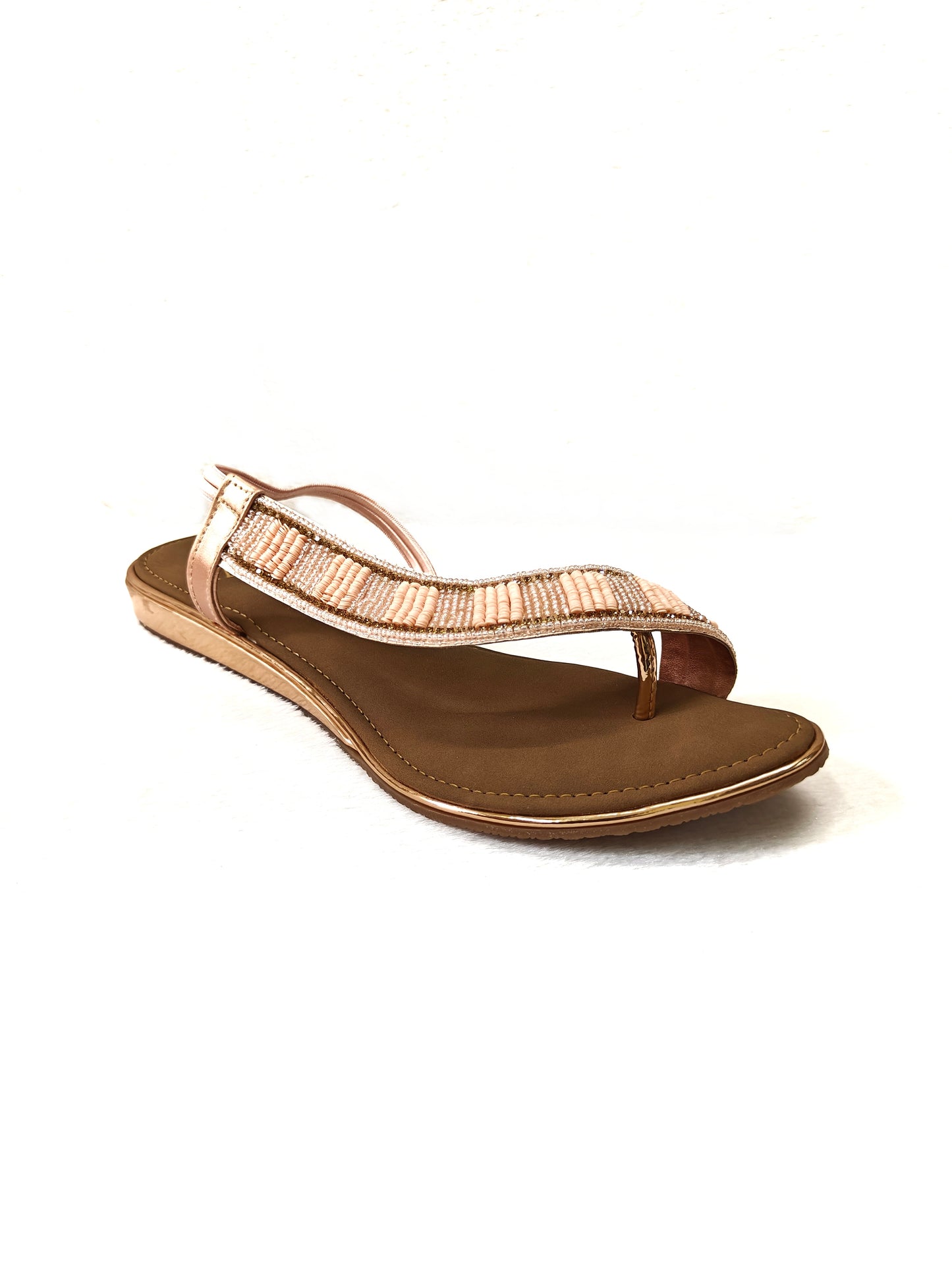 Page Sandstone Shimmer Flats Rose Gold (501).