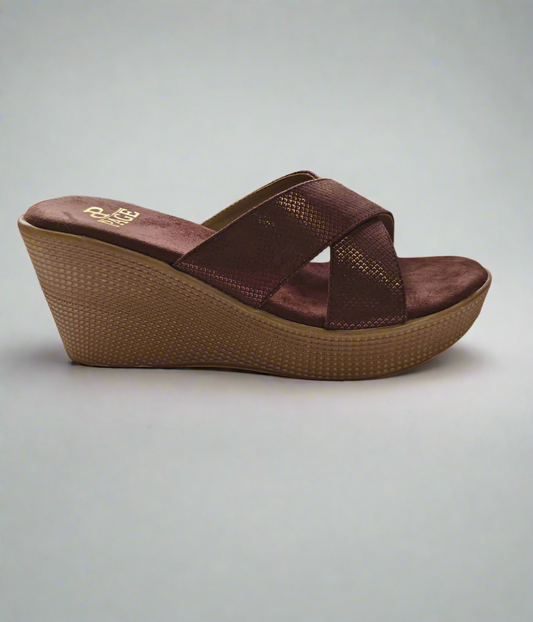Page Soft Step Criss Cross Brown (1317-2).