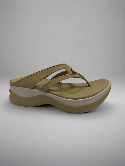 Page ComfortLift Orthopedic Wedge Sandals Mint Green.