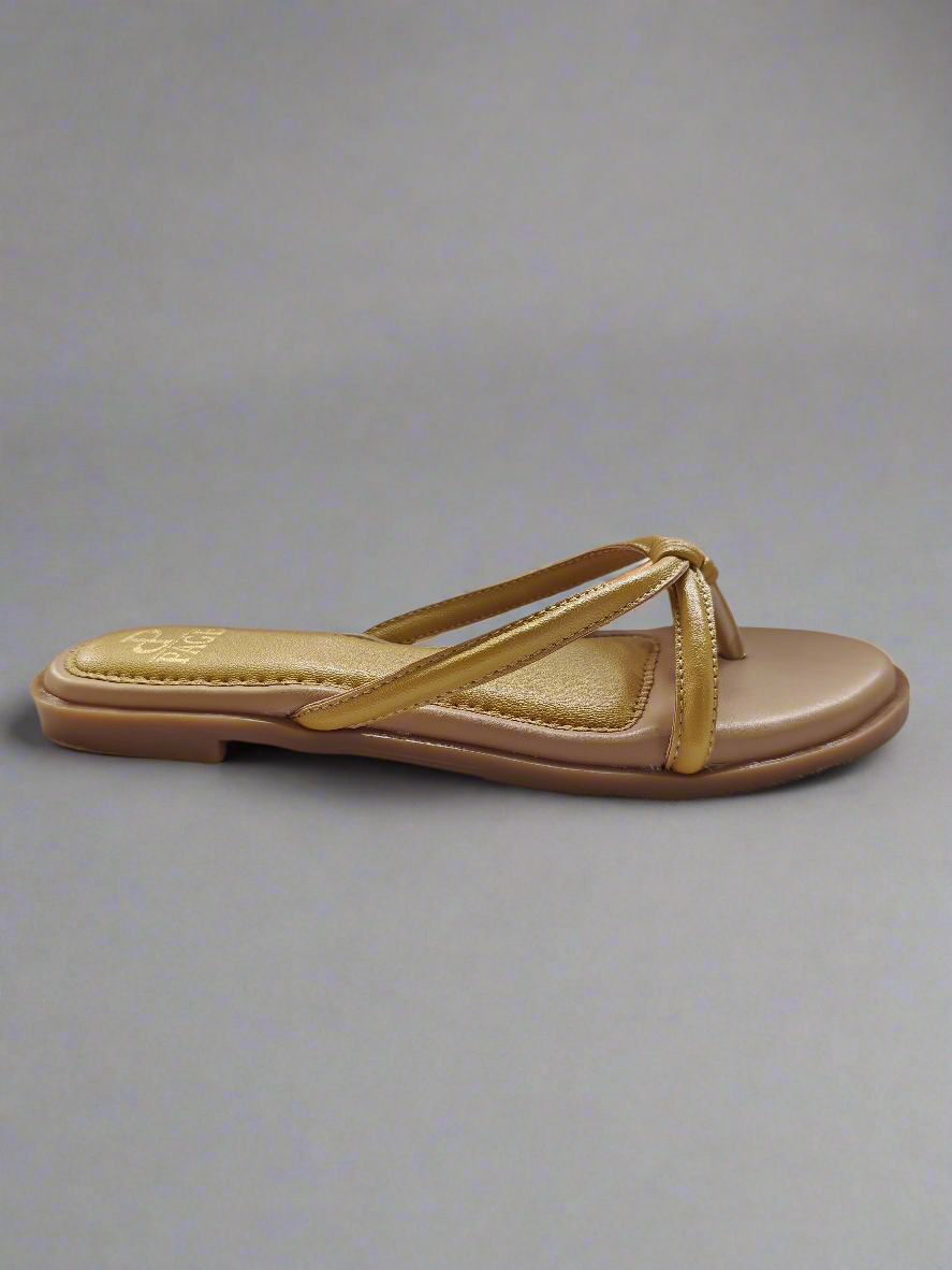 Page Elegant Knotted Flats Yellow (1258-21).