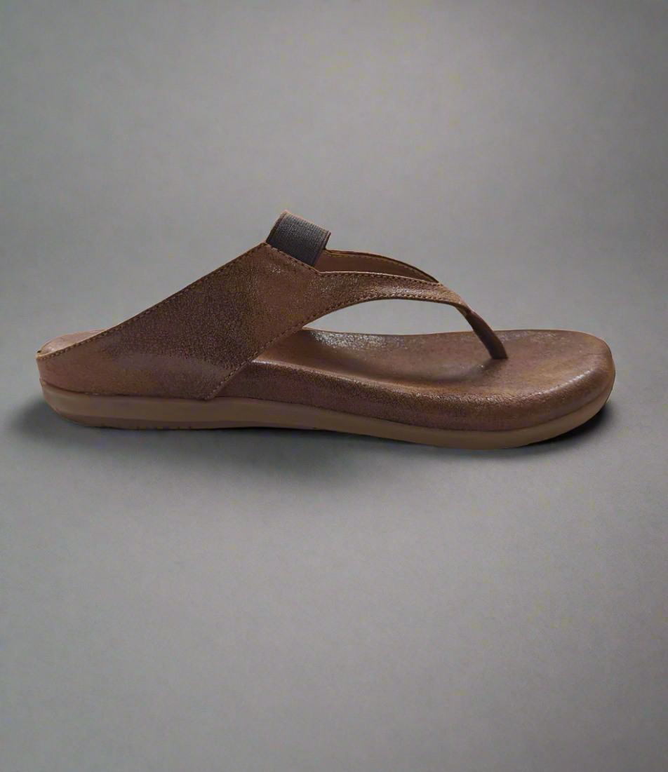 Page Comfort-Flex synthetic Leather Sandals Brown.