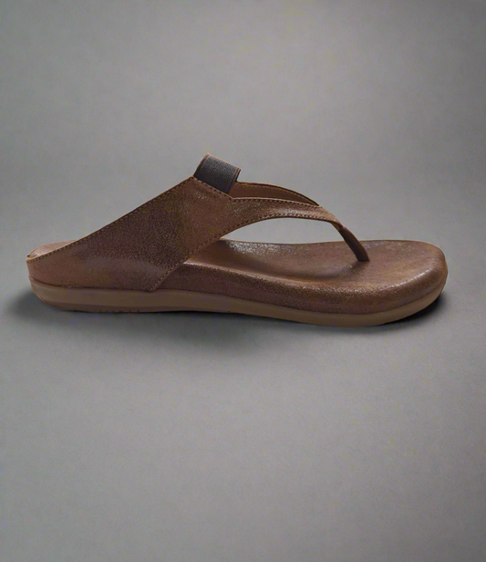 Page Comfort-Flex synthetic Leather Sandals Brown.