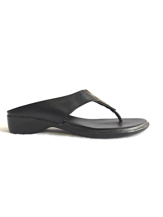 Page Luxe Charm Heeled Flats Black (1380-7).