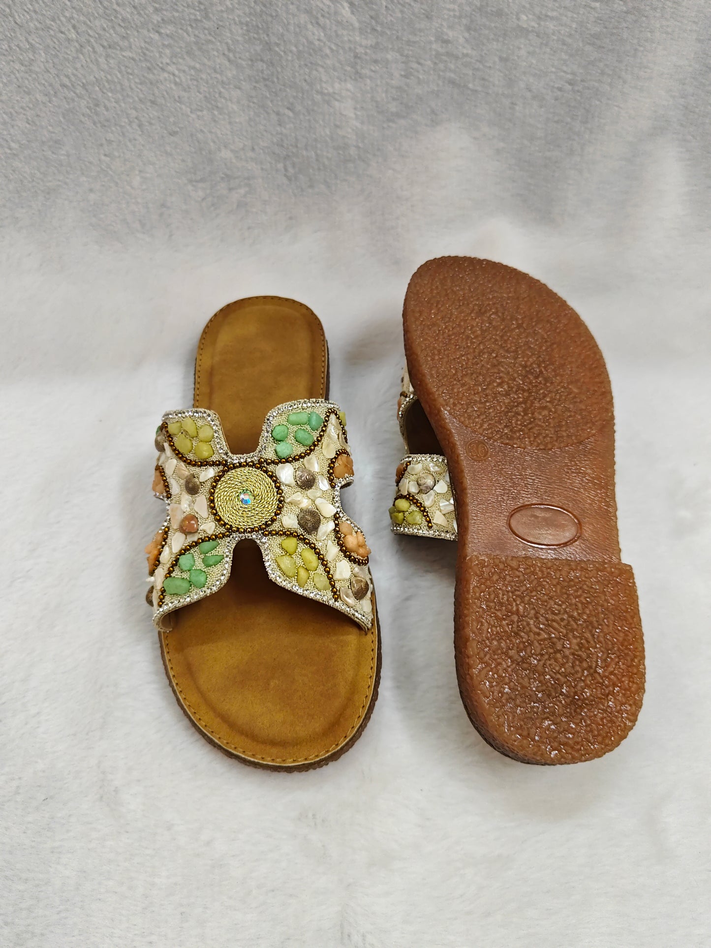 PAGE Pebble Glow Sandals Gold (1333-24).