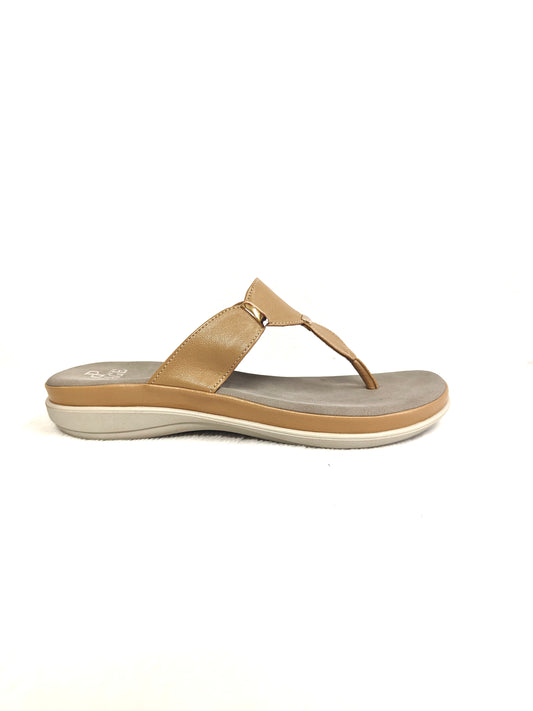 Page Luxe Comfort Toe-Block Sandals – Chickoo.