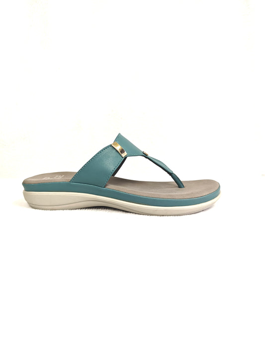 Page Luxe Comfort Toe-Block Sandals Blue (1246).