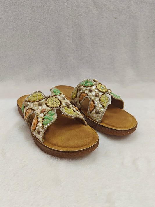 PAGE Pebble Glow Sandals Gold.