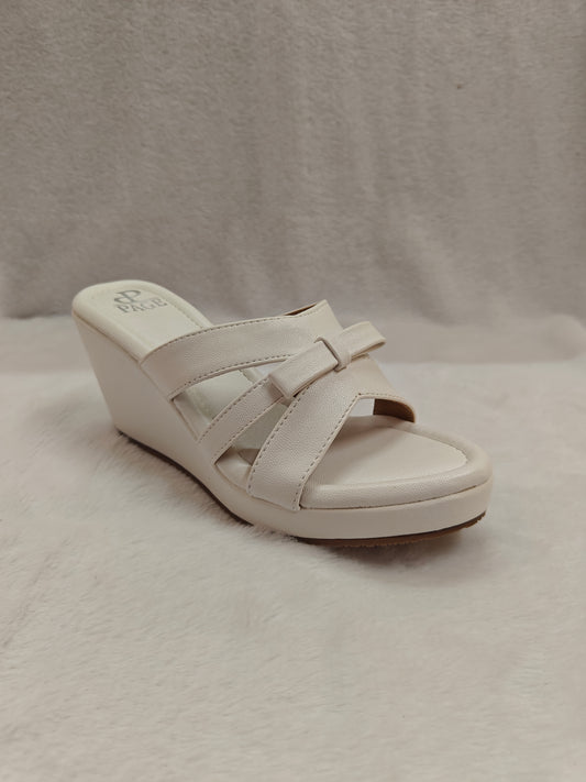 PAGE Comfort Chic Wedge Slip-Ons White.