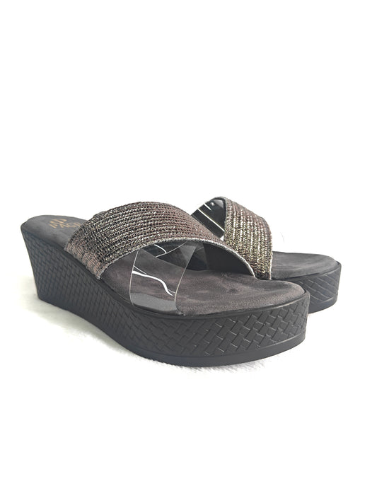 PAGE Obsidian Shine Wedges Gun Metal (1381-1).