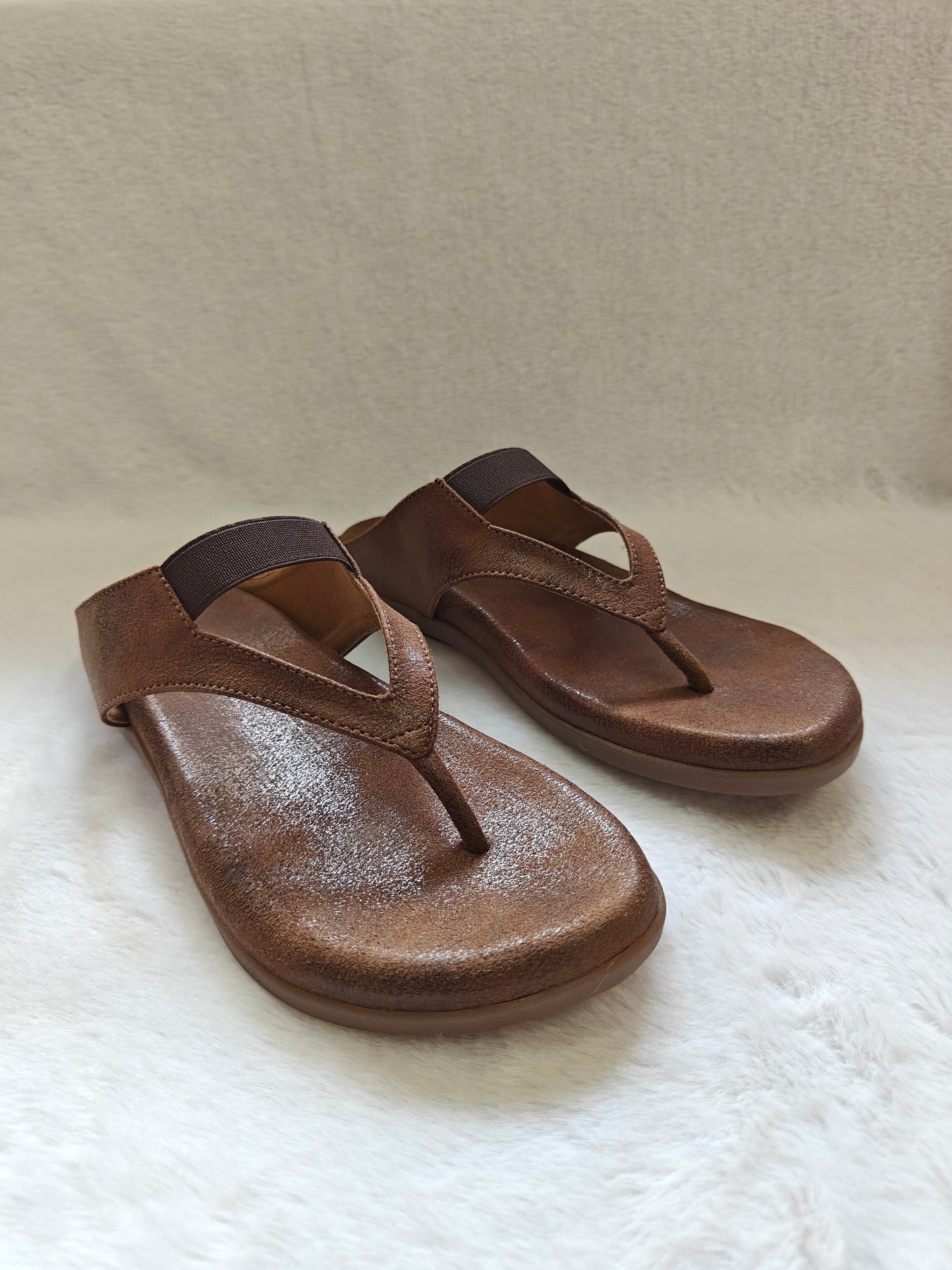 Page Comfort-Flex synthetic Leather Sandals Brown.