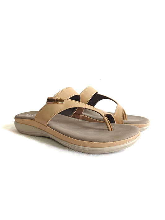 PAGE Serene Glide Slides Chickoo (1264-2).