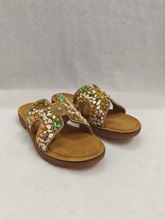 PAGE Pebble Glow Sandals Antique.