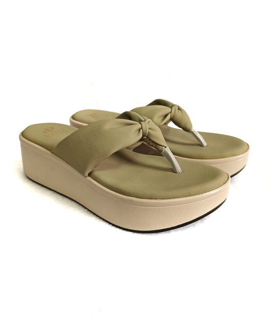 Page SoftTwist Wedge Flops Green (1374-1).