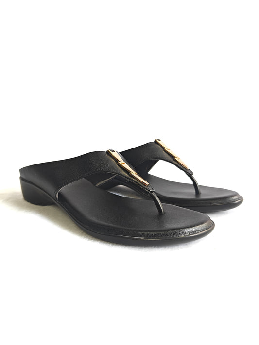 Page Luxe Charm Heeled Flats Black (1380-7).