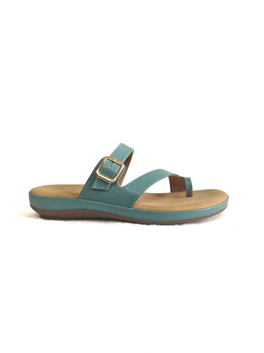 PAGE Solea Buckle Flats Blue (1394-2).