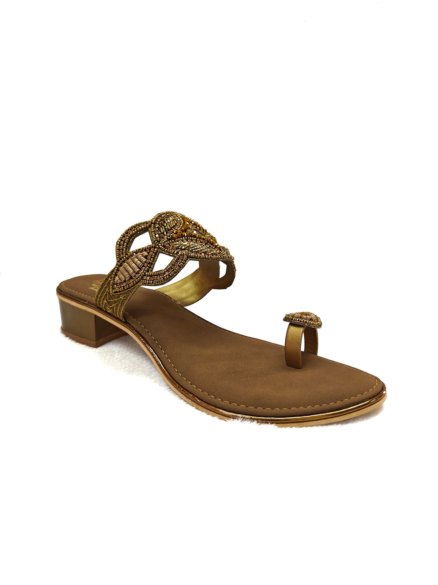 Page Antique Leaf Embellished Heels.