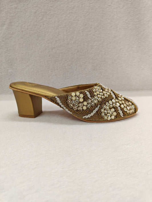 Page Royal Glimmer Mules Antique (1141).