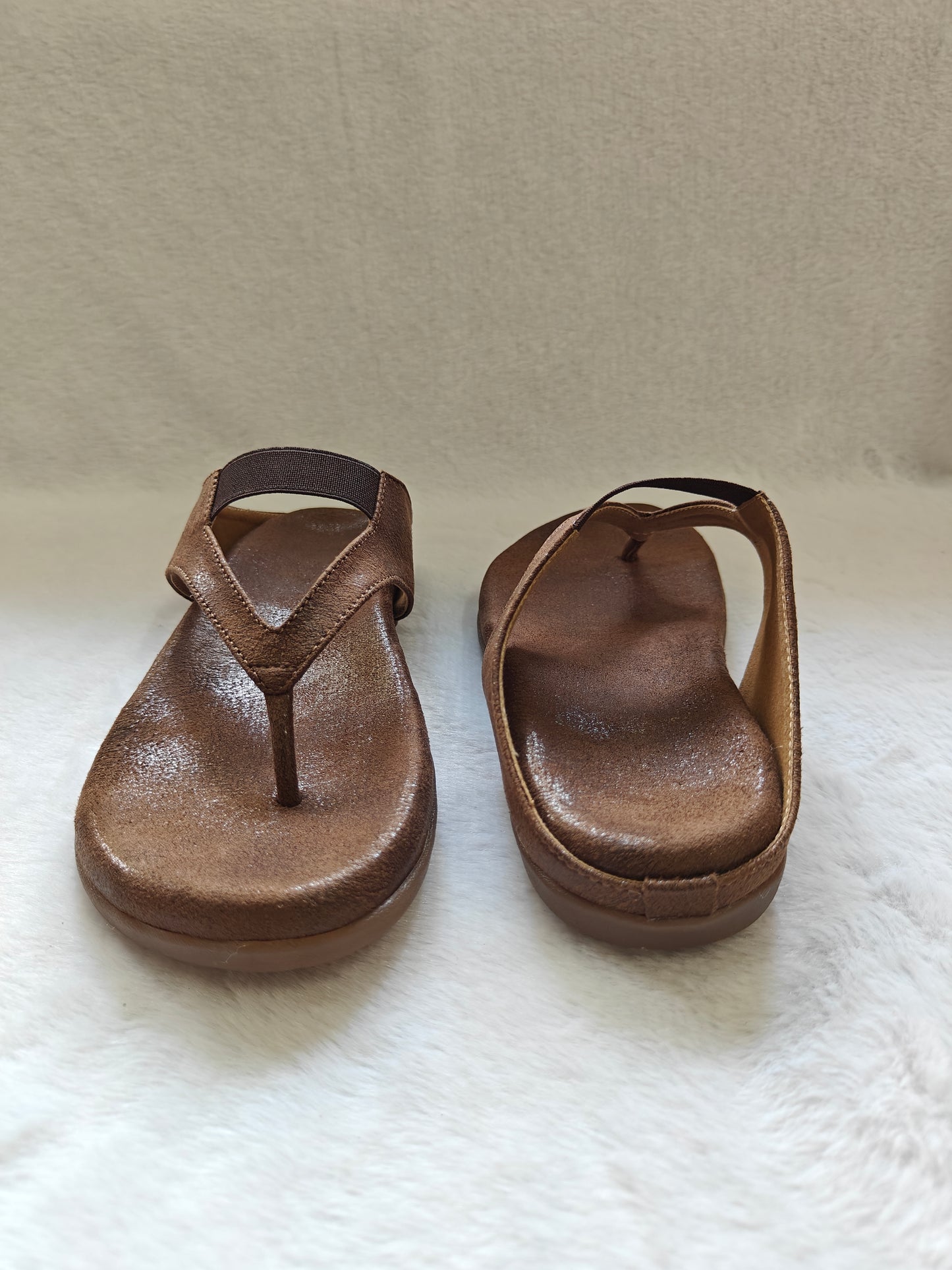 Page Comfort-Flex synthetic Leather Sandals Brown.