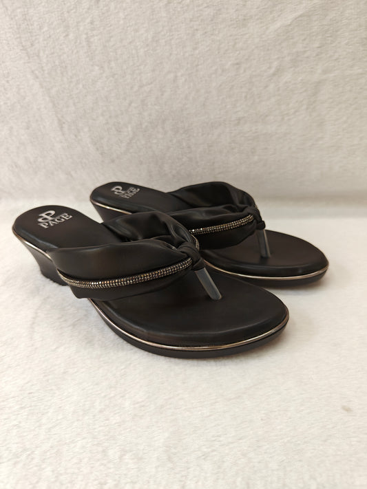 PAGE Elegant Black Women's Comfort Sandals.