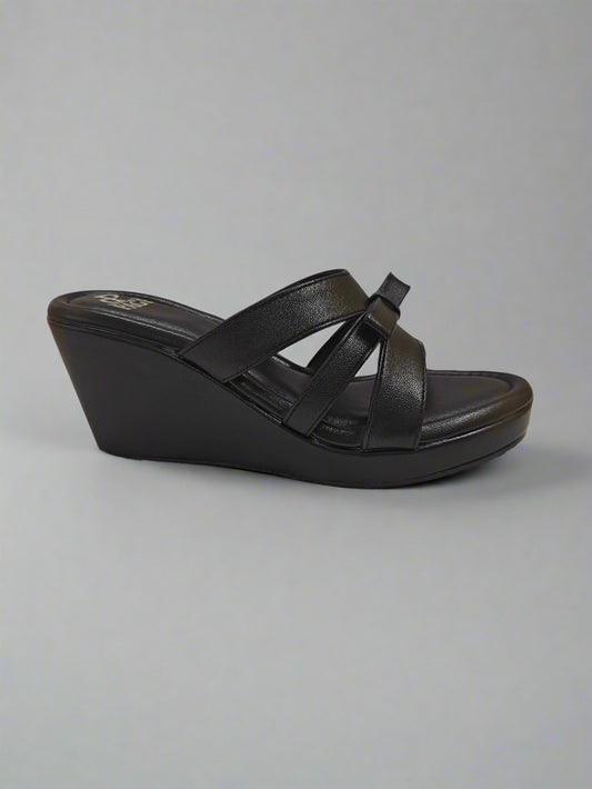 PAGE Comfort Chic Wedge Slip-Ons Black.